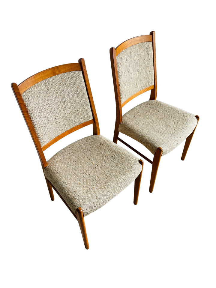 Set 6 Danish Modern Teak Dining Chairs image 3