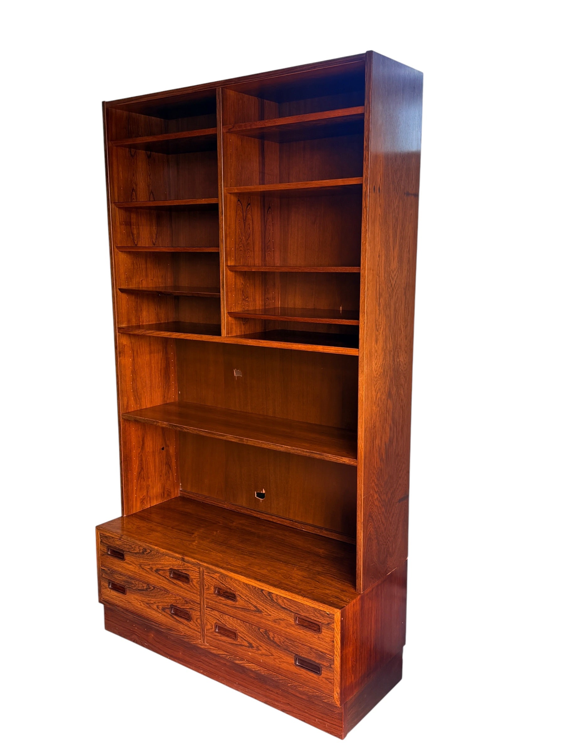 Danish Rosewood Bookcase by Hundevad
