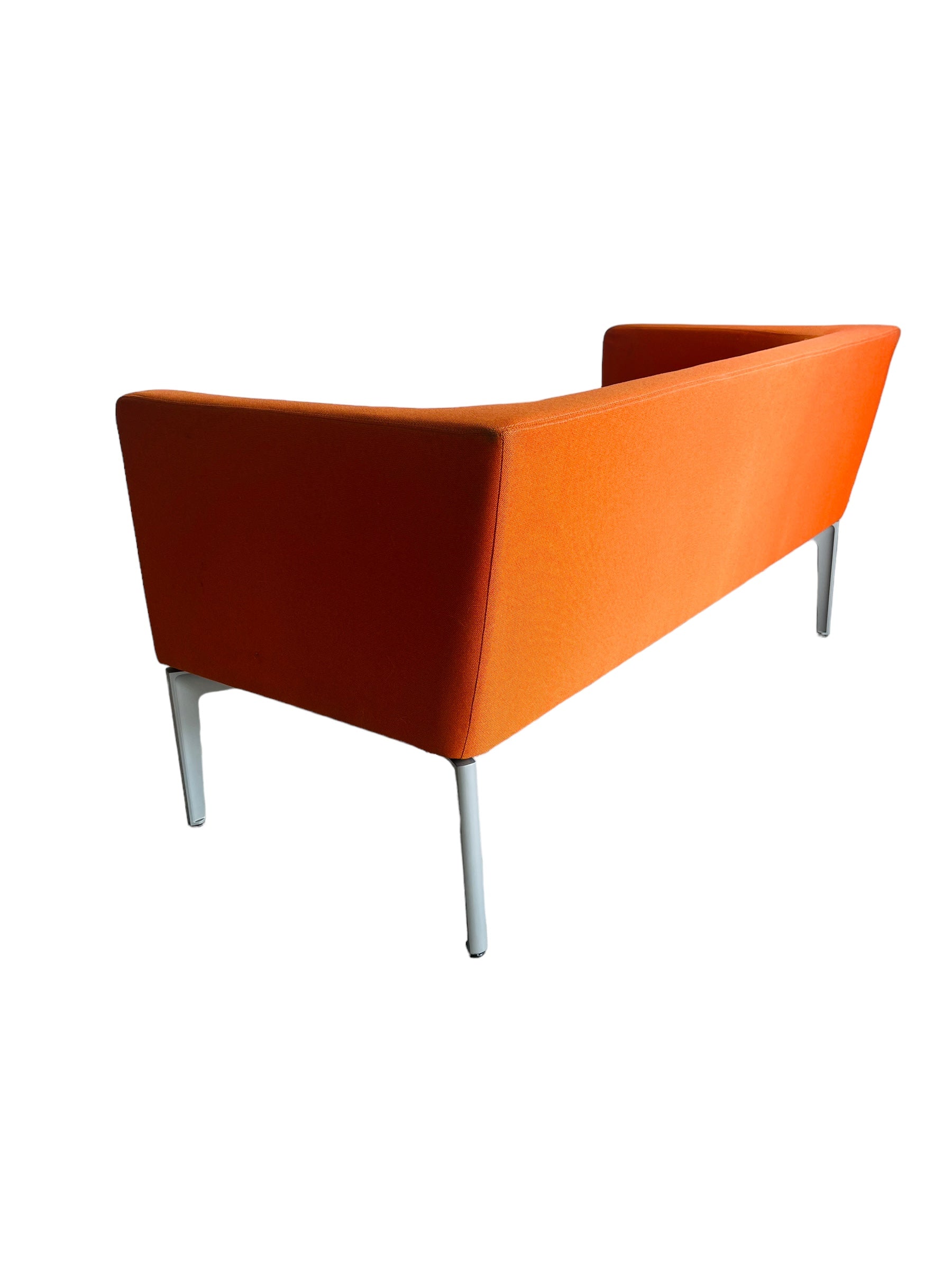 Steelcase Bivi Rumble Seat Collection: Vibrant Orange Modern Sofa image 9