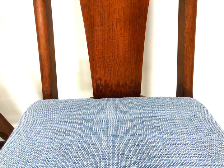 Set 6 Mid-Century Modern Walnut Dining Chairs By Young Manufacturing image 9