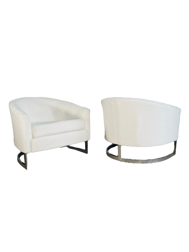1968 Finn Andersen for Selig Boucle Chairs - Pair image 8