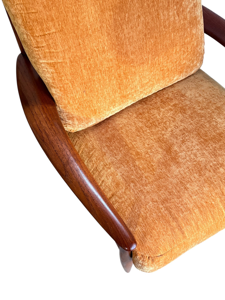 Grete Jalk for France & Son Danish Teak Lounge Chair 1960s image 11