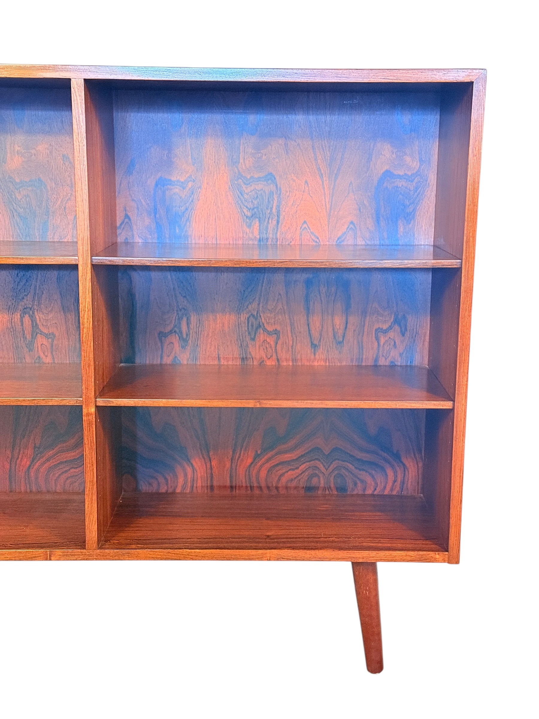 Mid Century Danish Modern Rosewood Bookcase by Omann Jun image 9