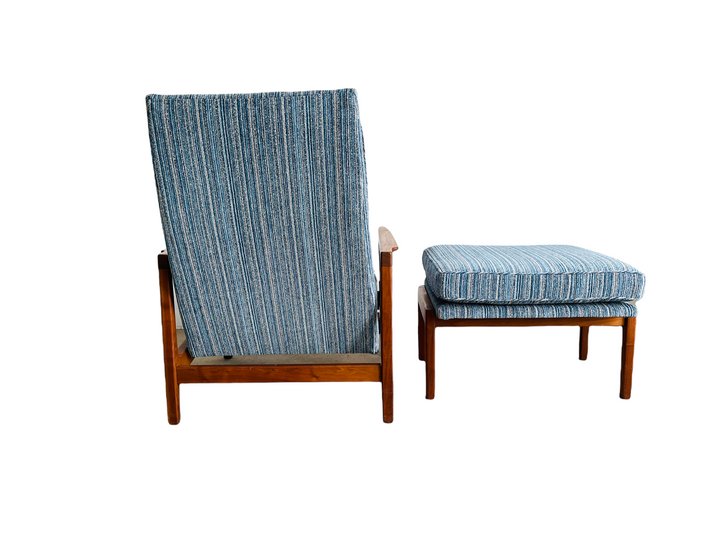 Milo Baughman Reclining Chair & Ottoman by James INC  image 8