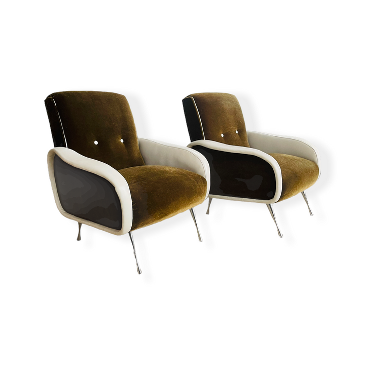 Marco Zanuso Style Italian Modern Lounge Chair image 7