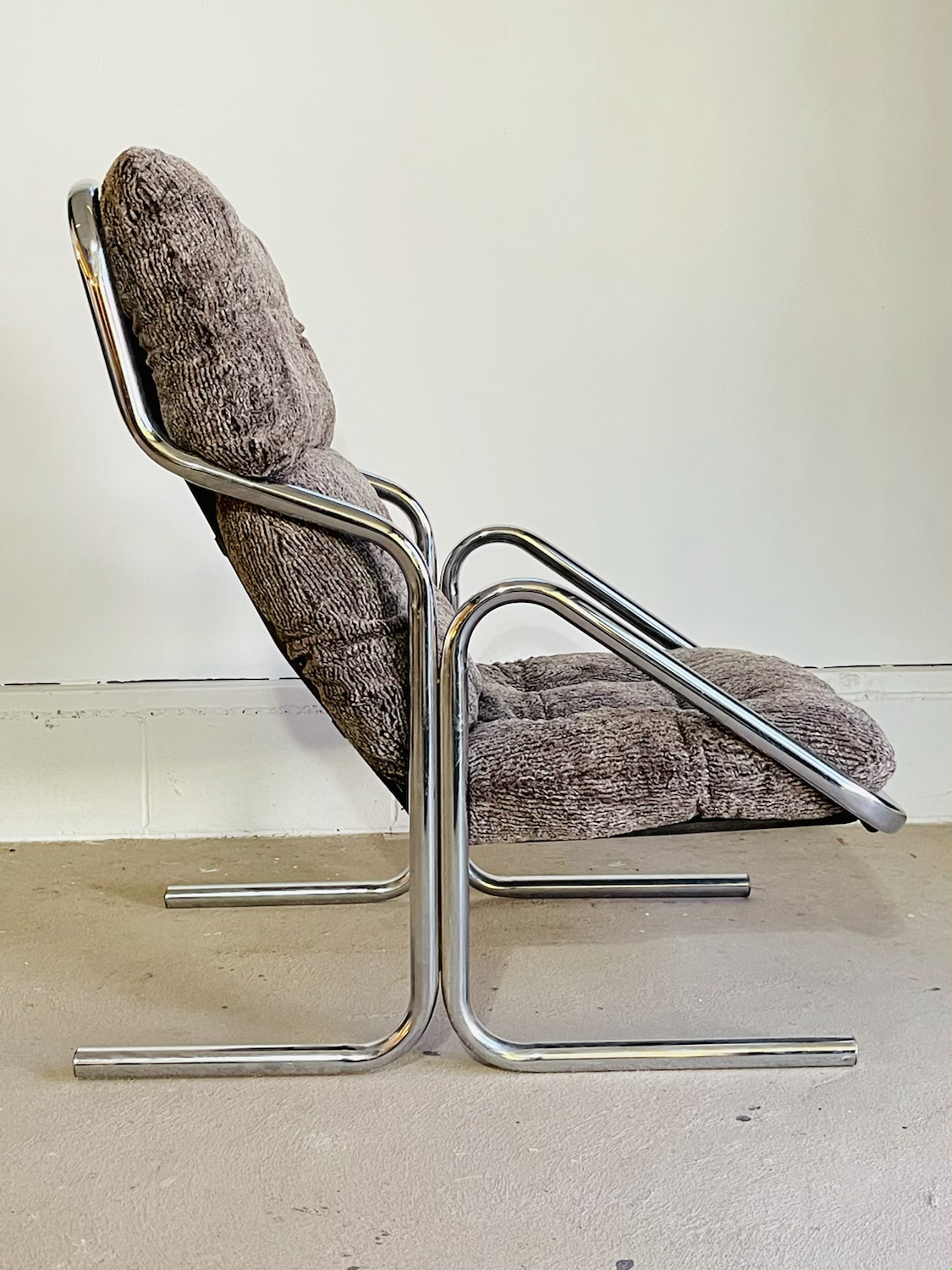 Mid-Century Modern Chrome Chase Lounge Chair  by Jerry Johnson for Landes image 5