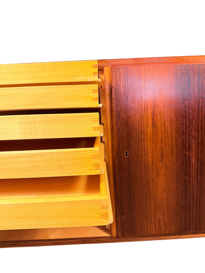 Danish Mid-Century Rosewood Credenza by Carlo Jensen for Hundevad & Co, 1960s image 8