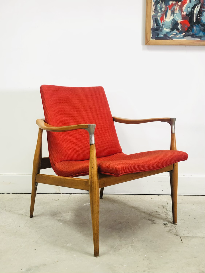 Mid-Century Modern Accent Chair In Style of Kofod-Larsen image 0