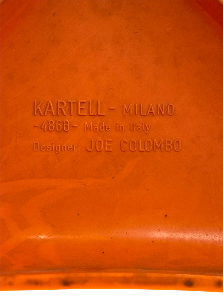 Set 3 Iconic "Universal Chair" by Joe Colombo for Kartell 1967 image 10