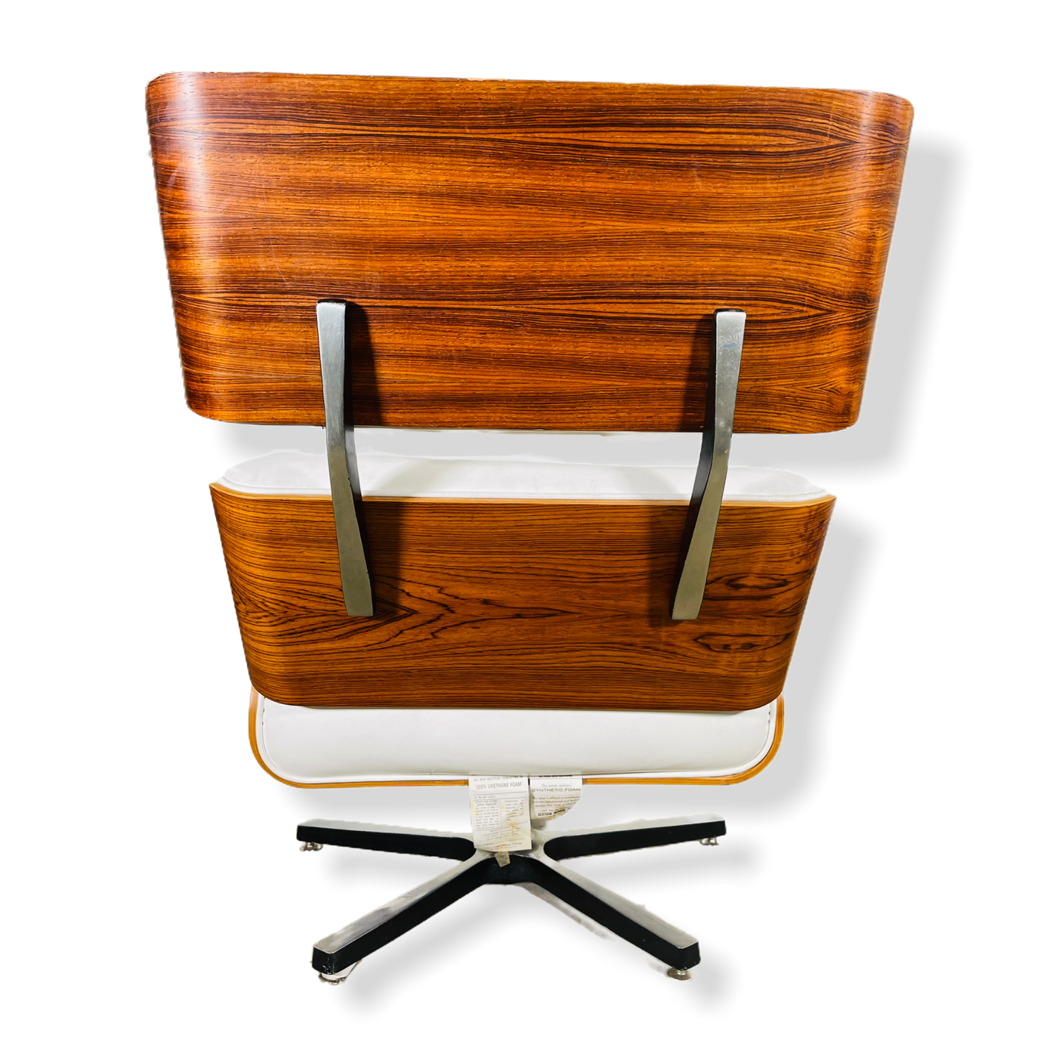 Mid-Century Modern Rosewood Eames Style Chair & Ottoman  image 3