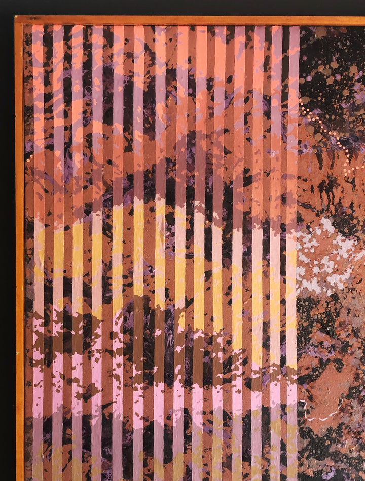 1976 Acrylic On Canvas By Carl Caivano, Space Scape Scanned image 7