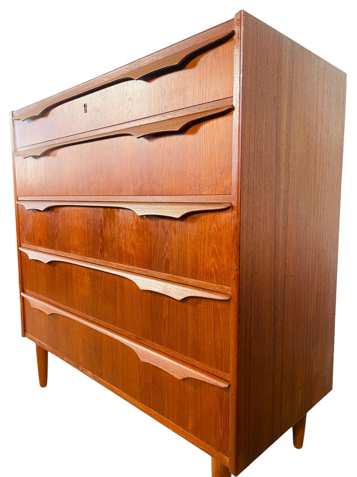 Mid Century Danish Modern Teak Dresser  image 2
