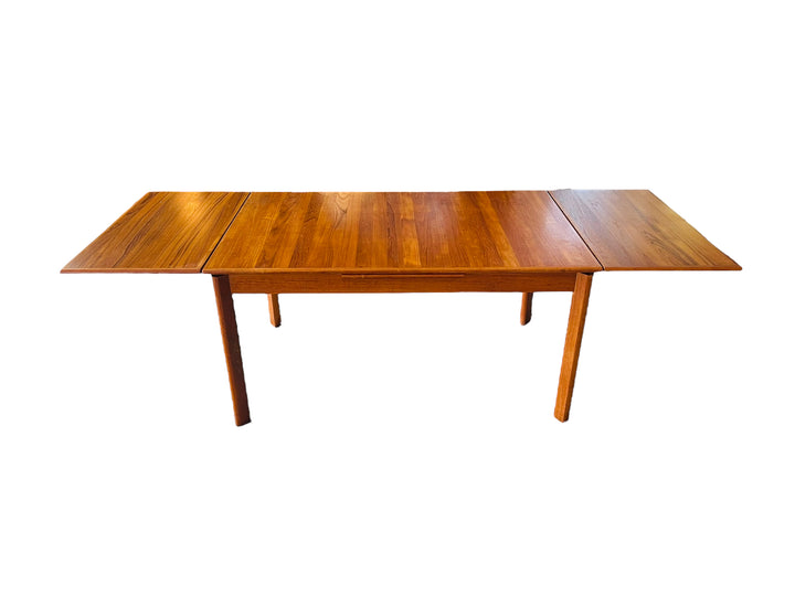 Mid Century Danish Modern Teak Draw Leaf Dining Table image 2