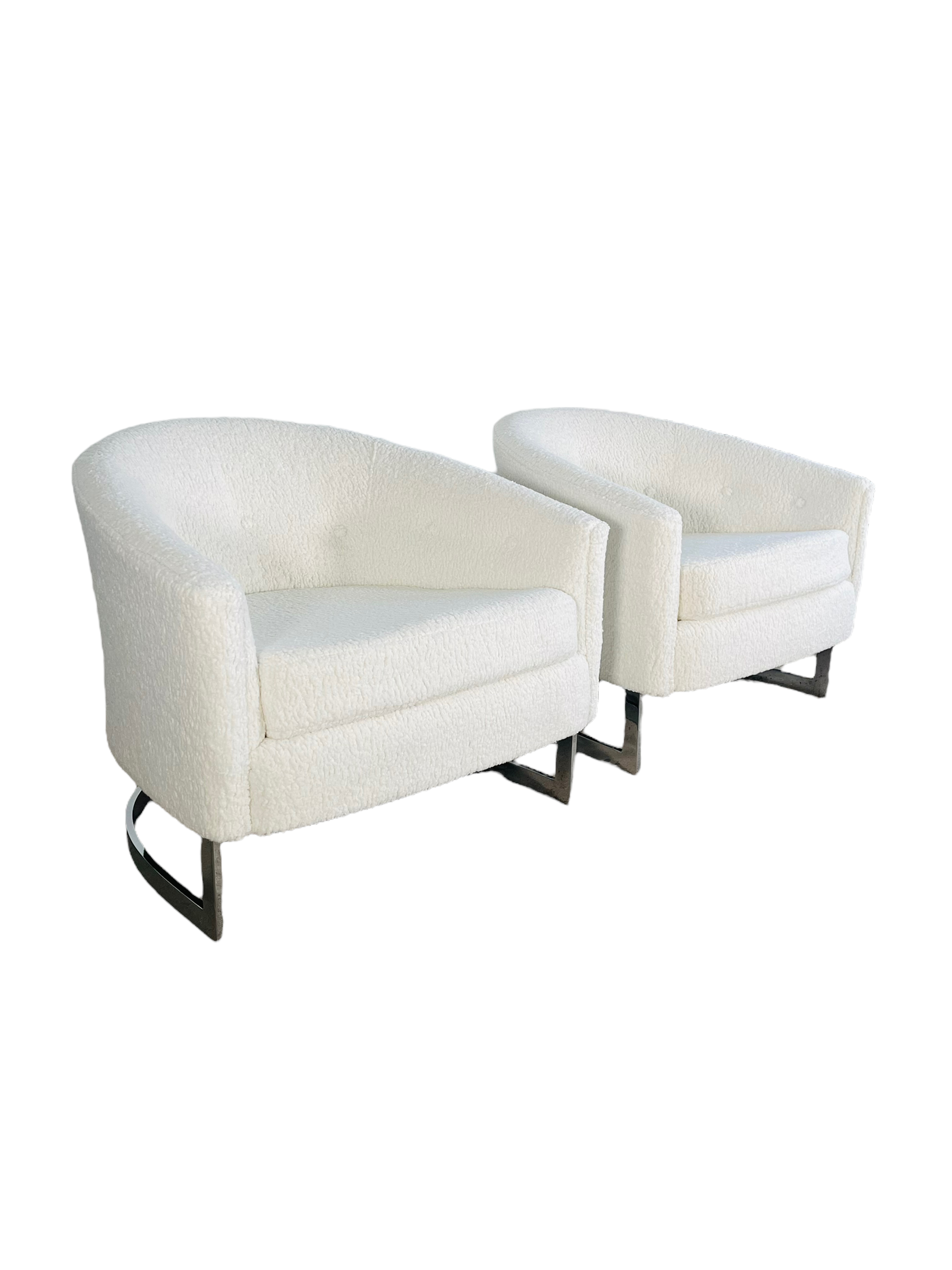 1968 Finn Andersen for Selig Boucle Chairs - Pair image 14