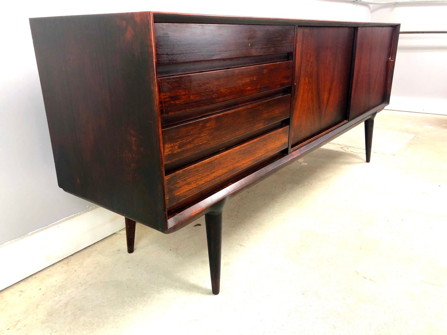 Danish Modern Rosewood Credenza By Gunni Omann For Omann Jun image 2