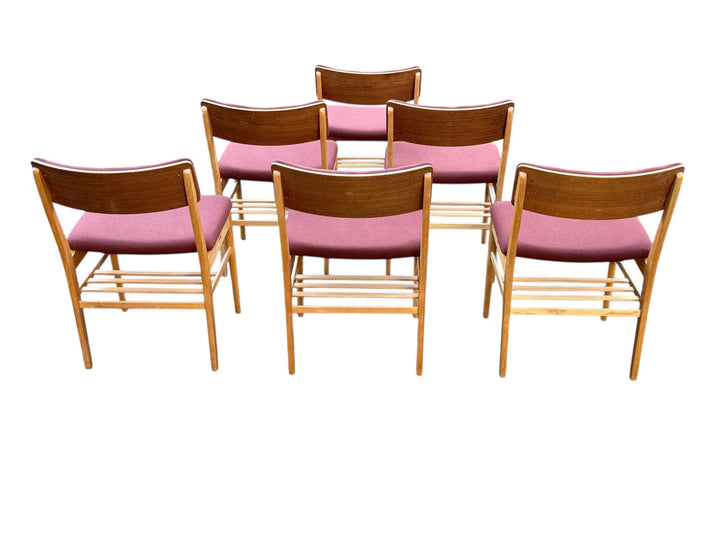 Set of Six Dining Chairs by Vestervig Eriksen for Brdr. Tromborg, Denmark, 1970s image 3