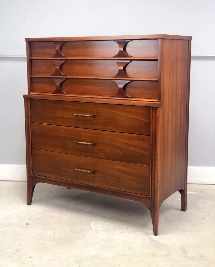 Mid-Century Modern Highboy Dresser By Kent Coffey Perspecta image 1