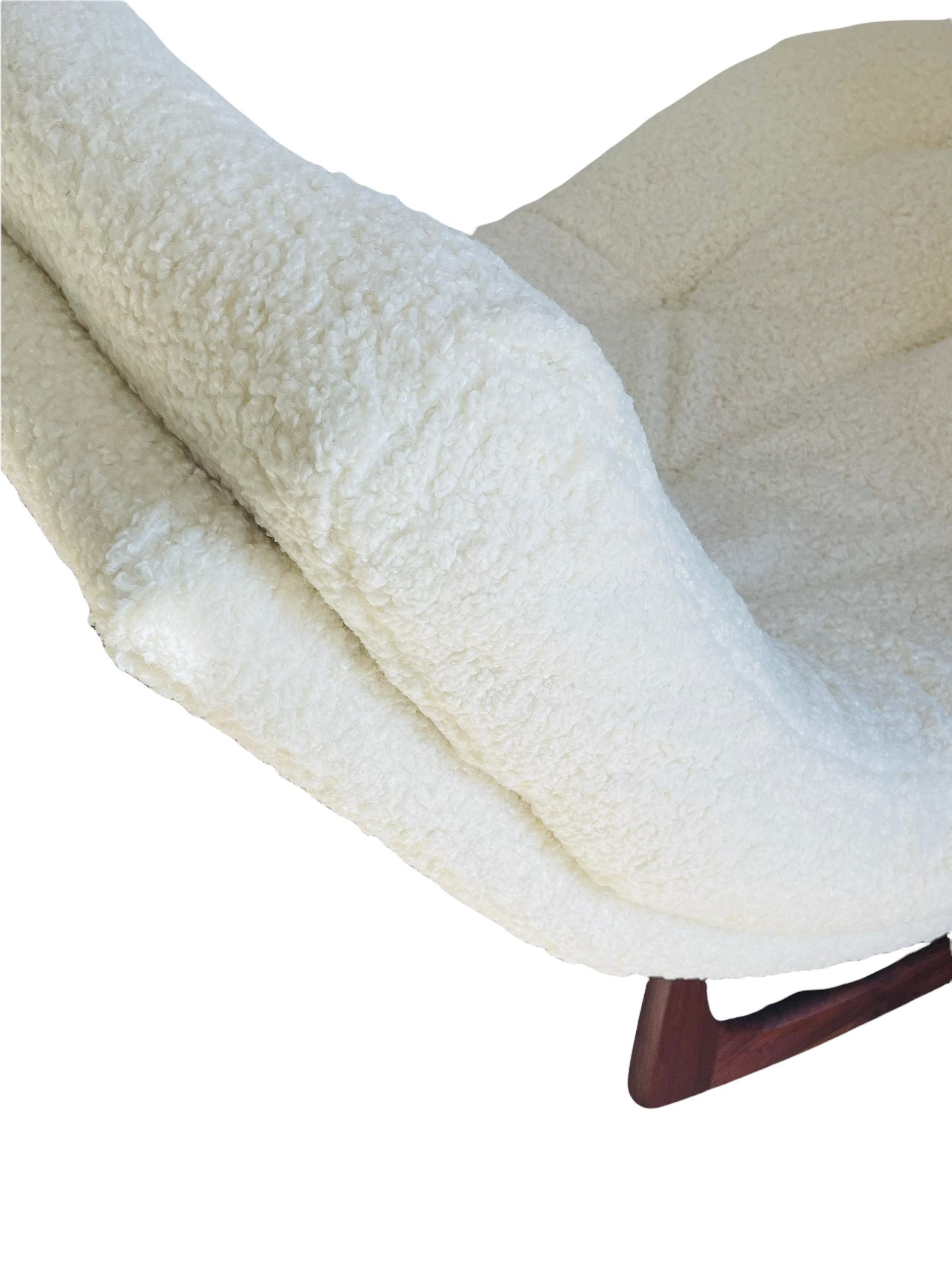 Adrian Pearsall Boucle Wave Rocking Lounge Chaise  image 9