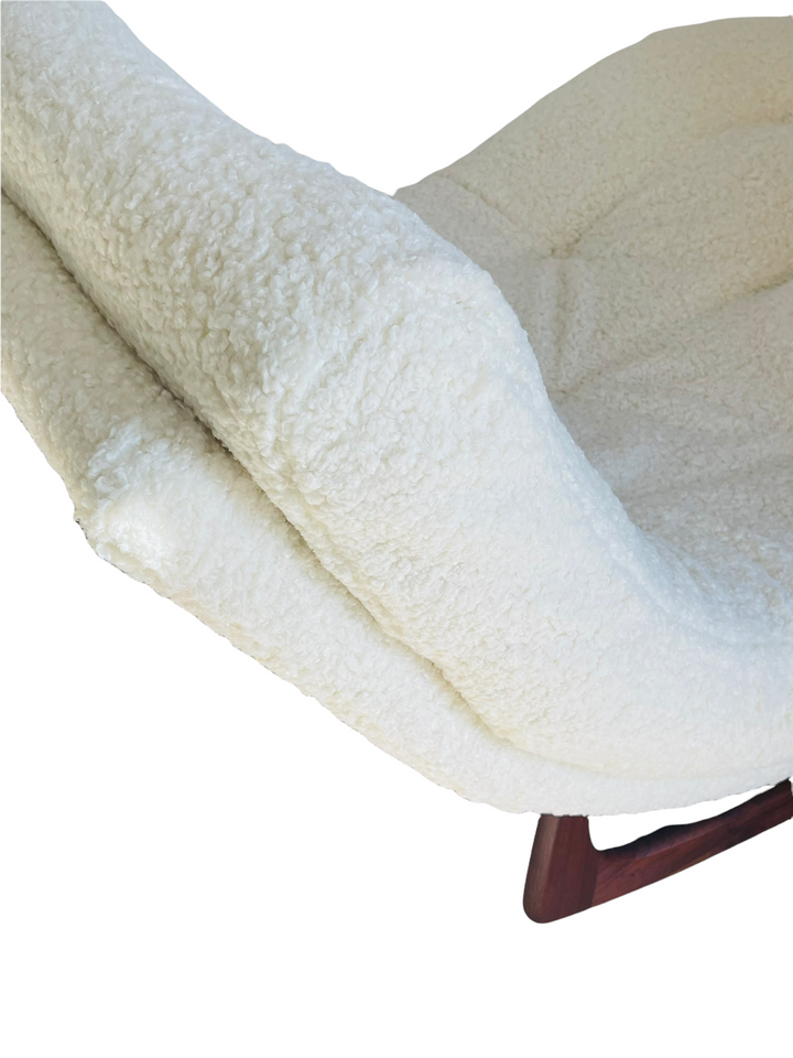 Adrian Pearsall Boucle Wave Rocking Lounge Chaise  image 9