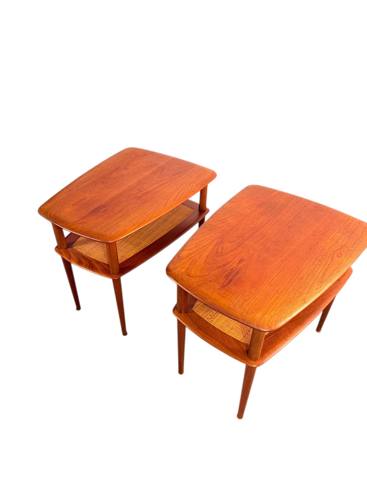 Pair of Danish Modern Teak End Tables by Peter Hvidt for France & Son image 5