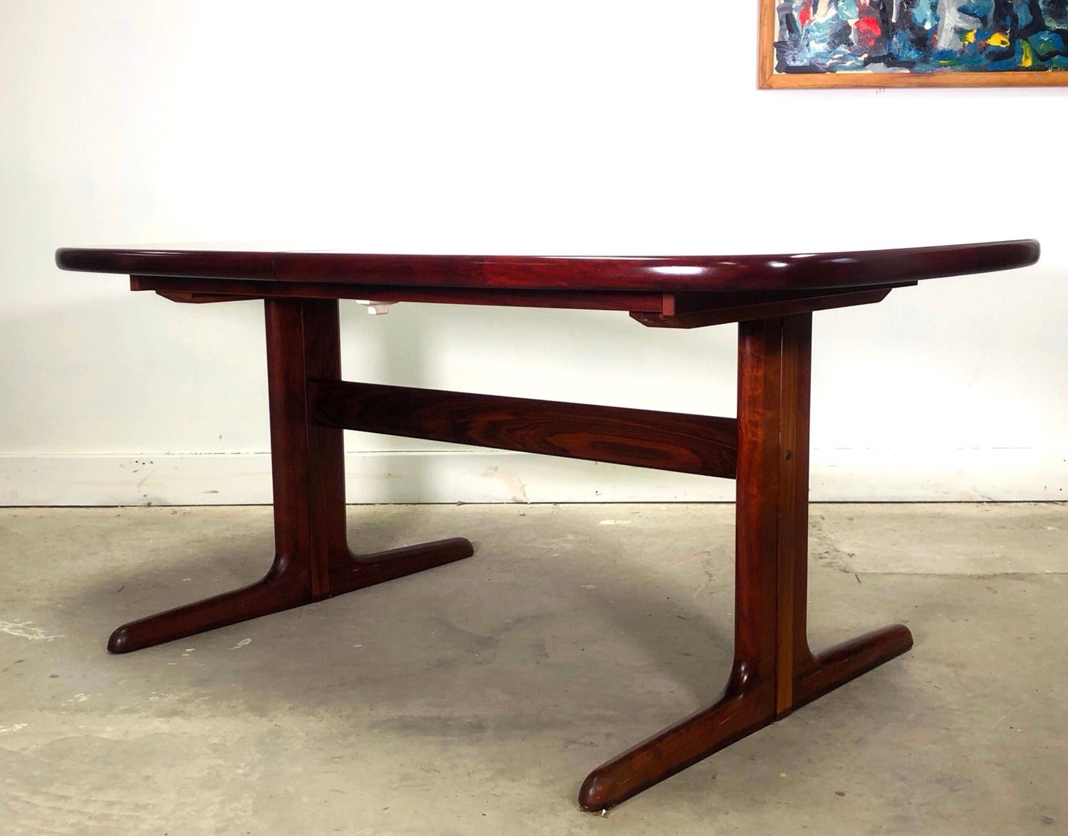 Mid-Century Danish Modern Rosewood Dining Table image 12