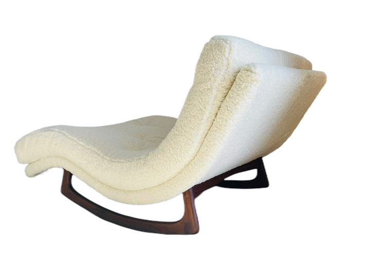 Adrian Pearsall Boucle Wave Rocking Lounge Chaise  image 4