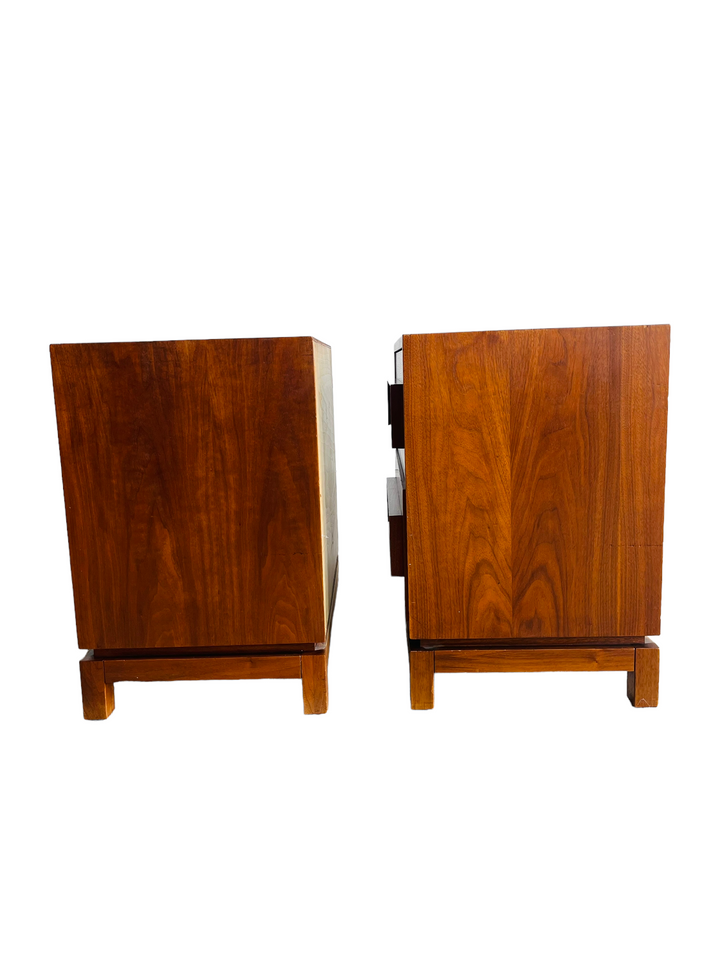 Pair of Mid-Century Modern Walnut Nightstands  image 7