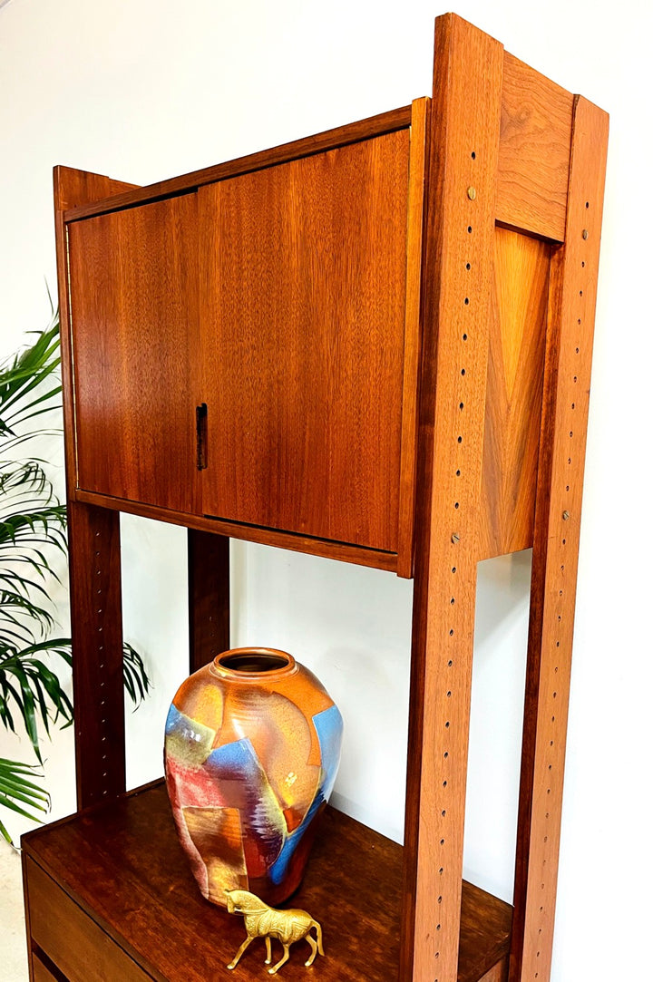 Mid-Century Teak Single Bay Wall Unit image 3