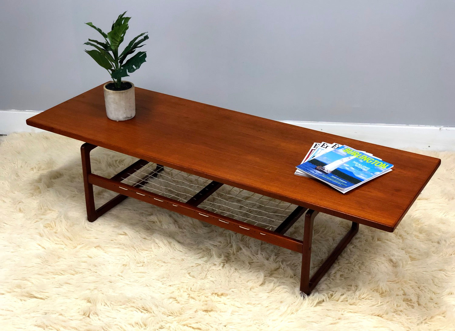 Mid-Century Danish Modern Teak Coffee Table By Arne Hovmand-Olsen For Mogens image 0