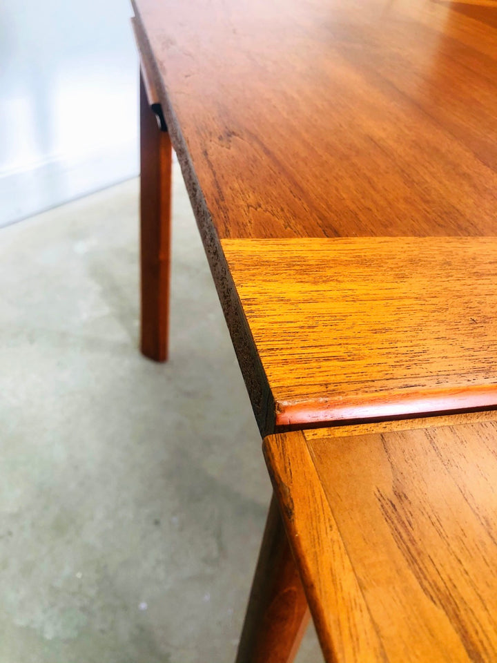 20th Century Danish Modern Ansager Mobler Teak Extending Draw Leaf Dining Table image 4