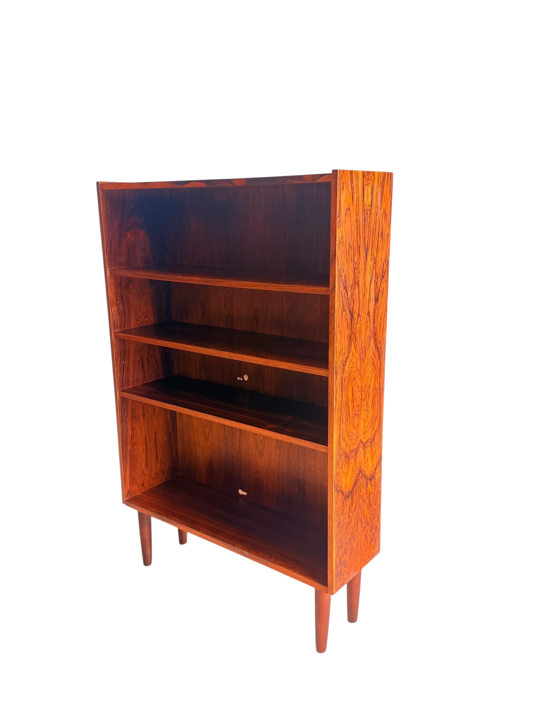 Mid Century Modern Rosewood Bookcase With Adjustable Shelves