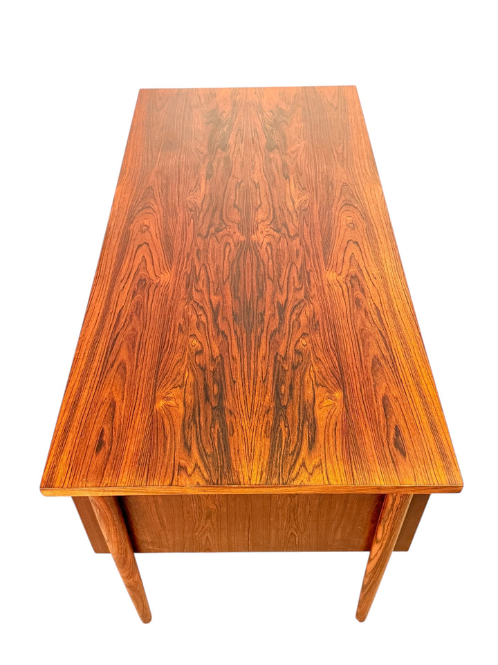 Mid-Century Danish Rosewood Executive Desk by Arne Vodder for Bornholm image 12