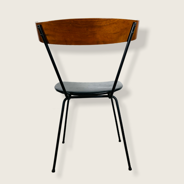 Mid-Century Modern Paul McCobb Style 1535 Iron & Walnut Desk or Dining Chair image 6