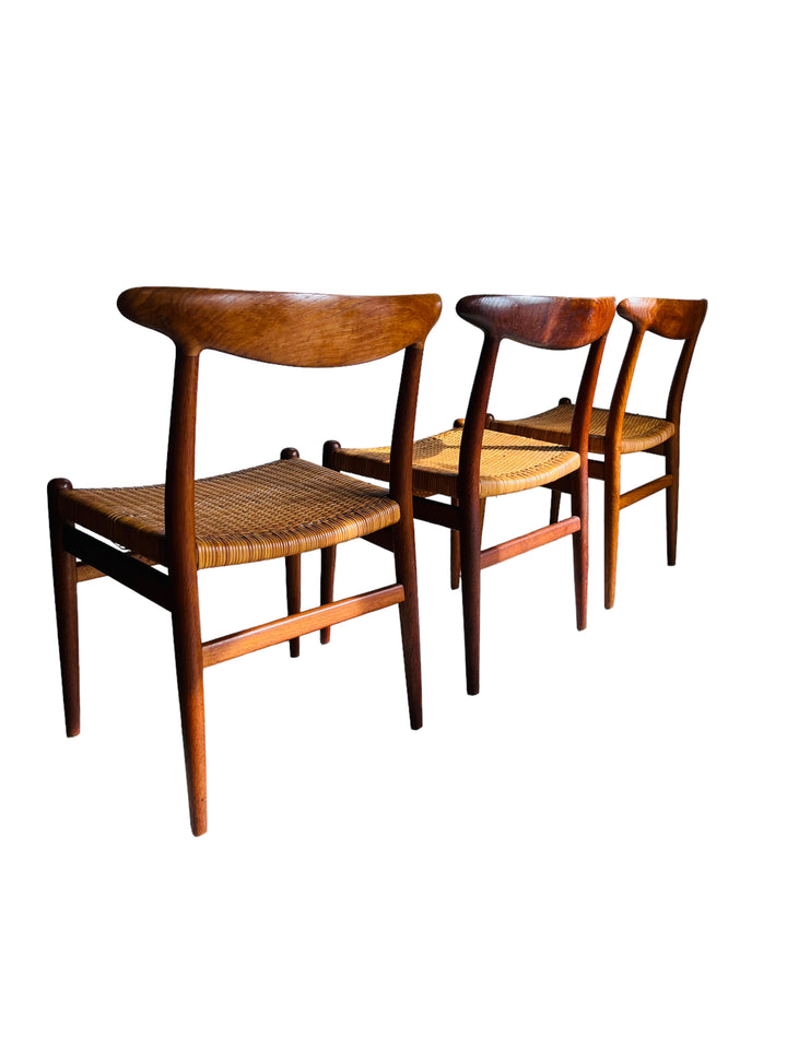 Set 3 Hans J. Wegner Chairs Side Chairs C M Madsens image 12