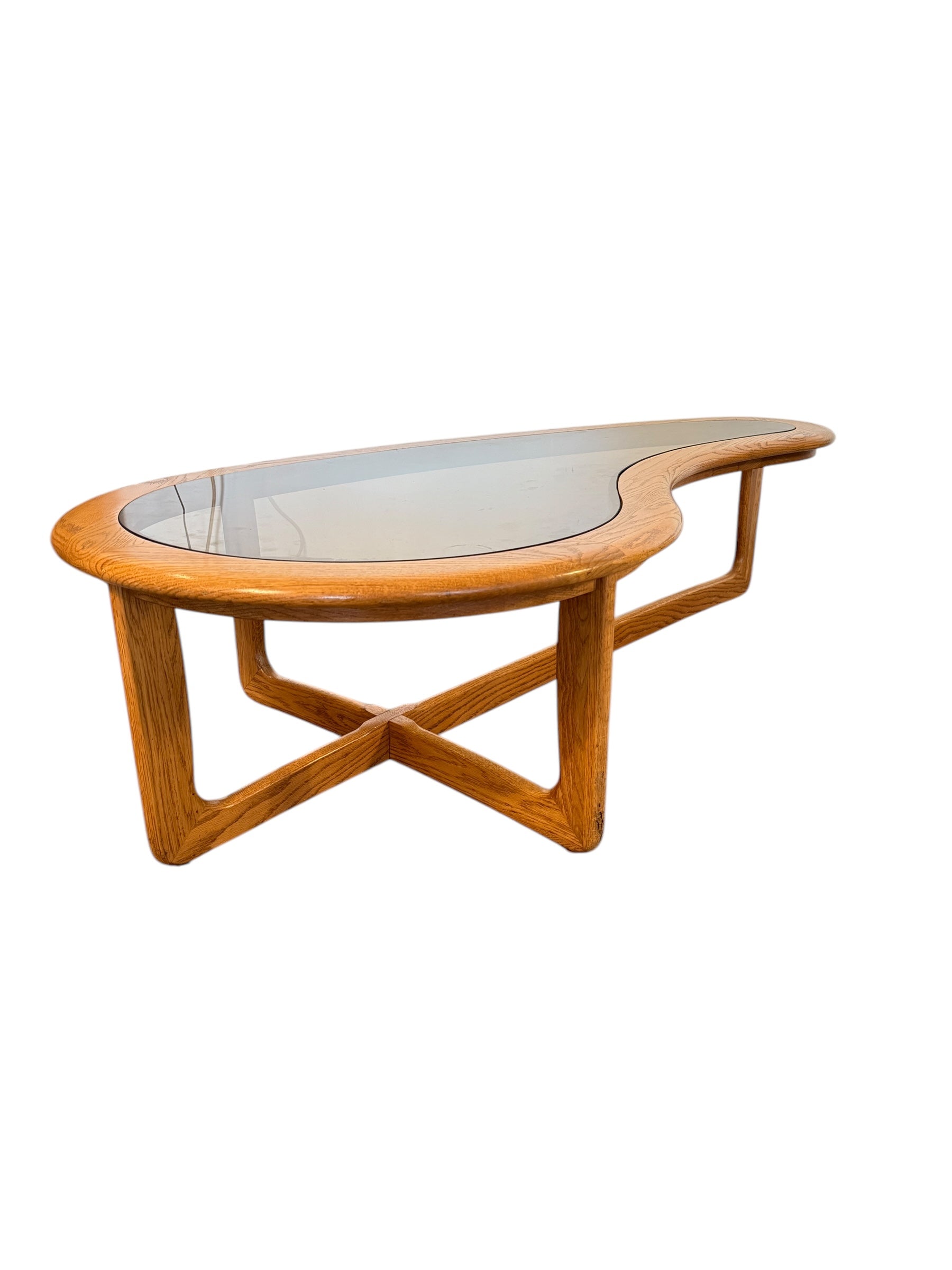 Mid-Century Modern Kidney-Shaped Coffee Table by Lane Furniture image 1