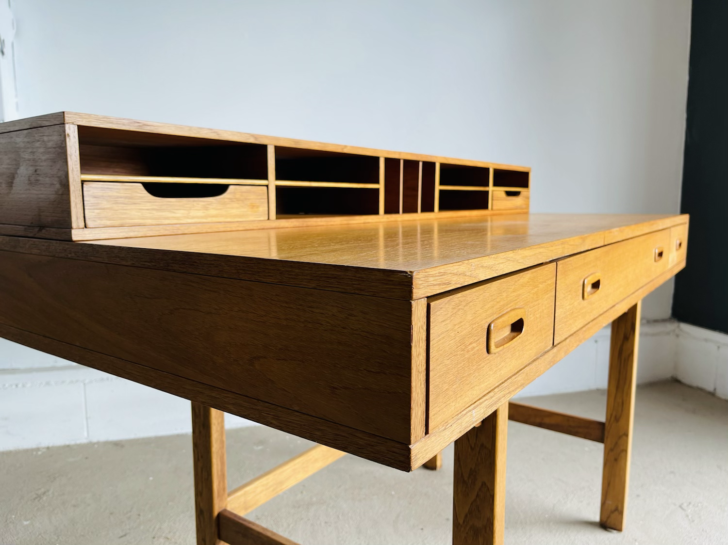 Danish Modern Teak Flip Top Desk by Peter Lovig Nielsen image 5