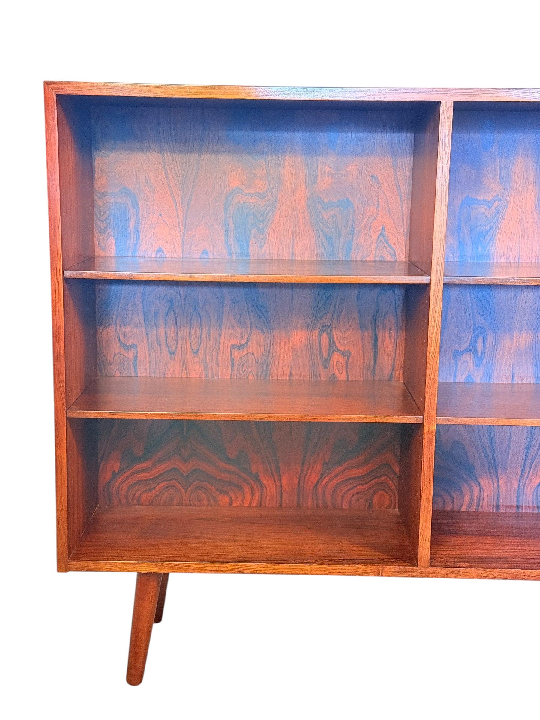 Mid Century Danish Modern Rosewood Bookcase by Omann Jun image 10