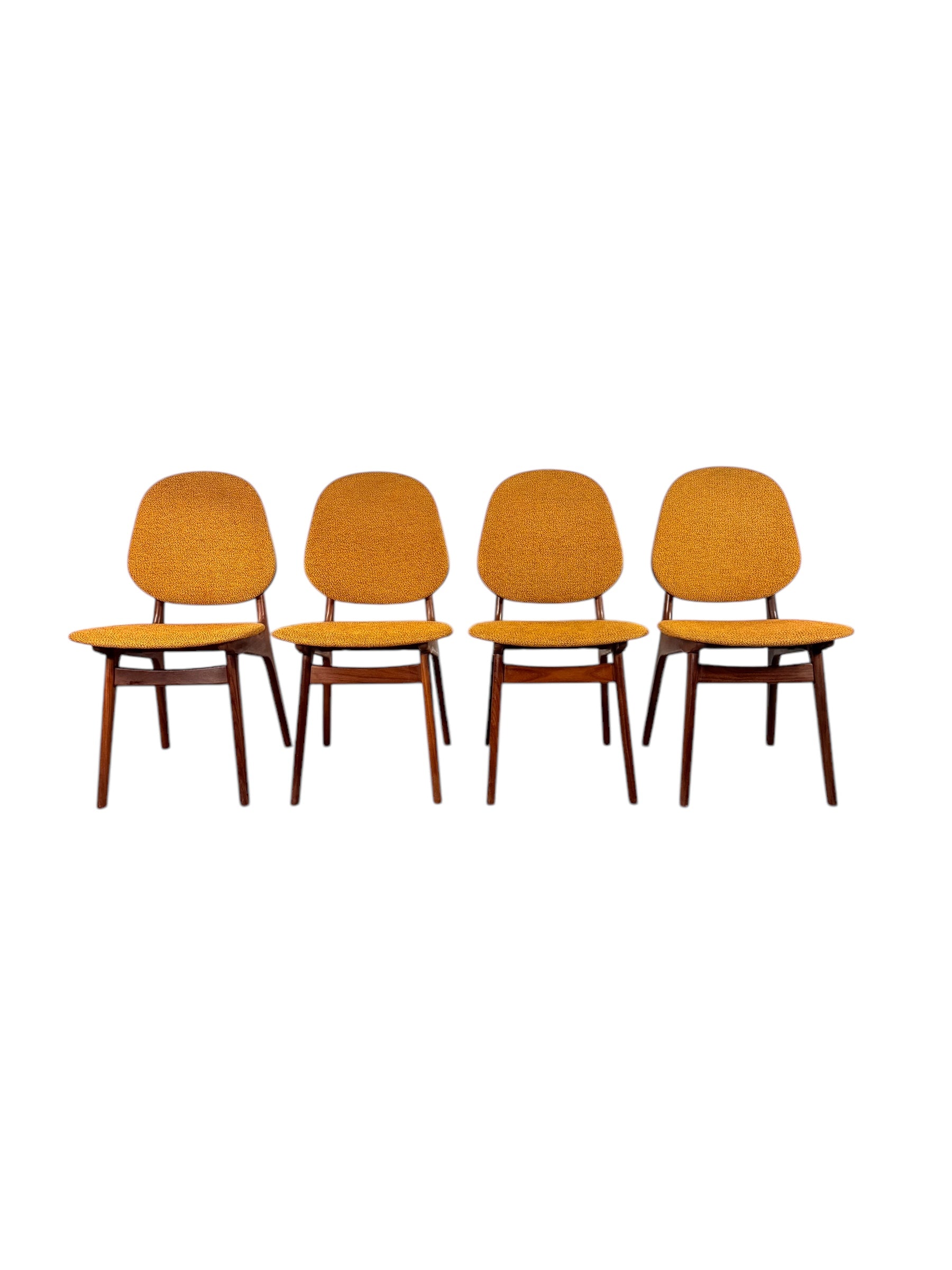 Set of Four Danish Teak Dining Chairs by Arne Hovmand-Olsen image 1