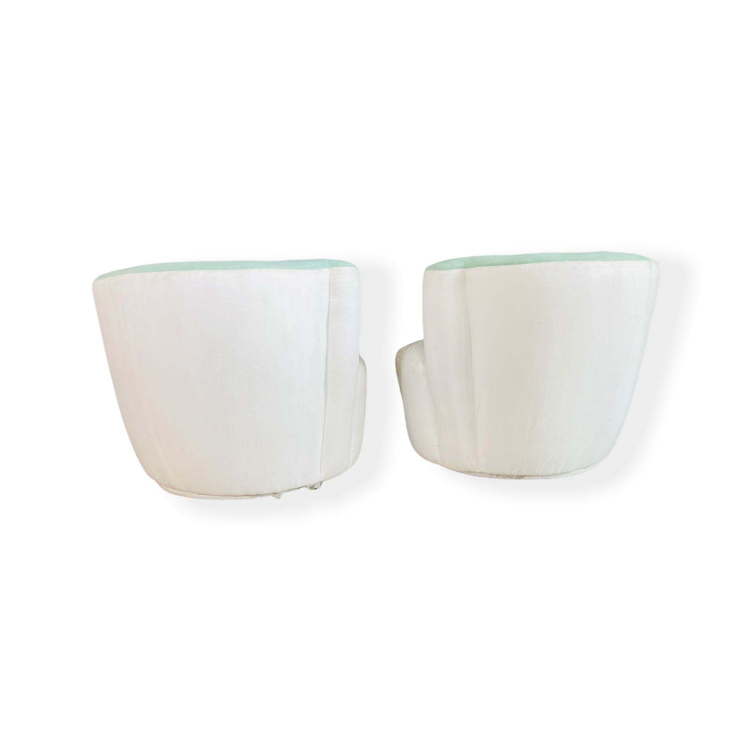 Pair of Vladimir Kagan Corkscrew Nautilus Swiveling Chairs image 7