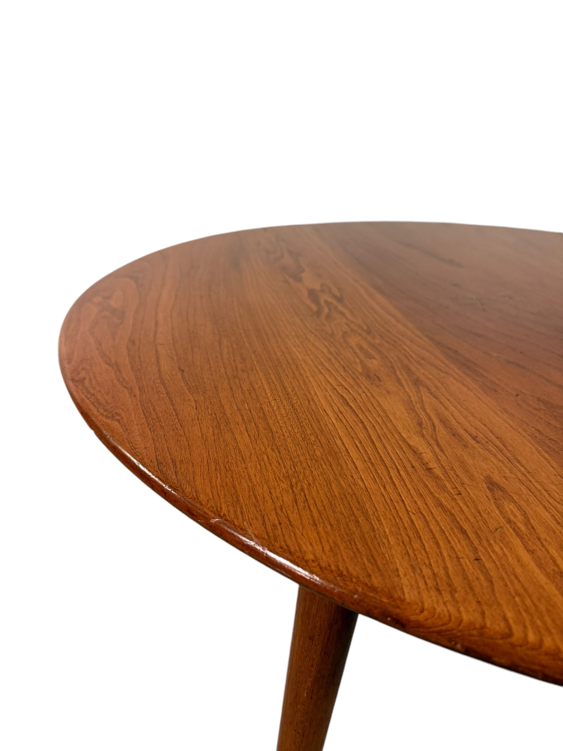 Mid-Century Modern Walnut Round Coffee Table by Snyder’s image 3