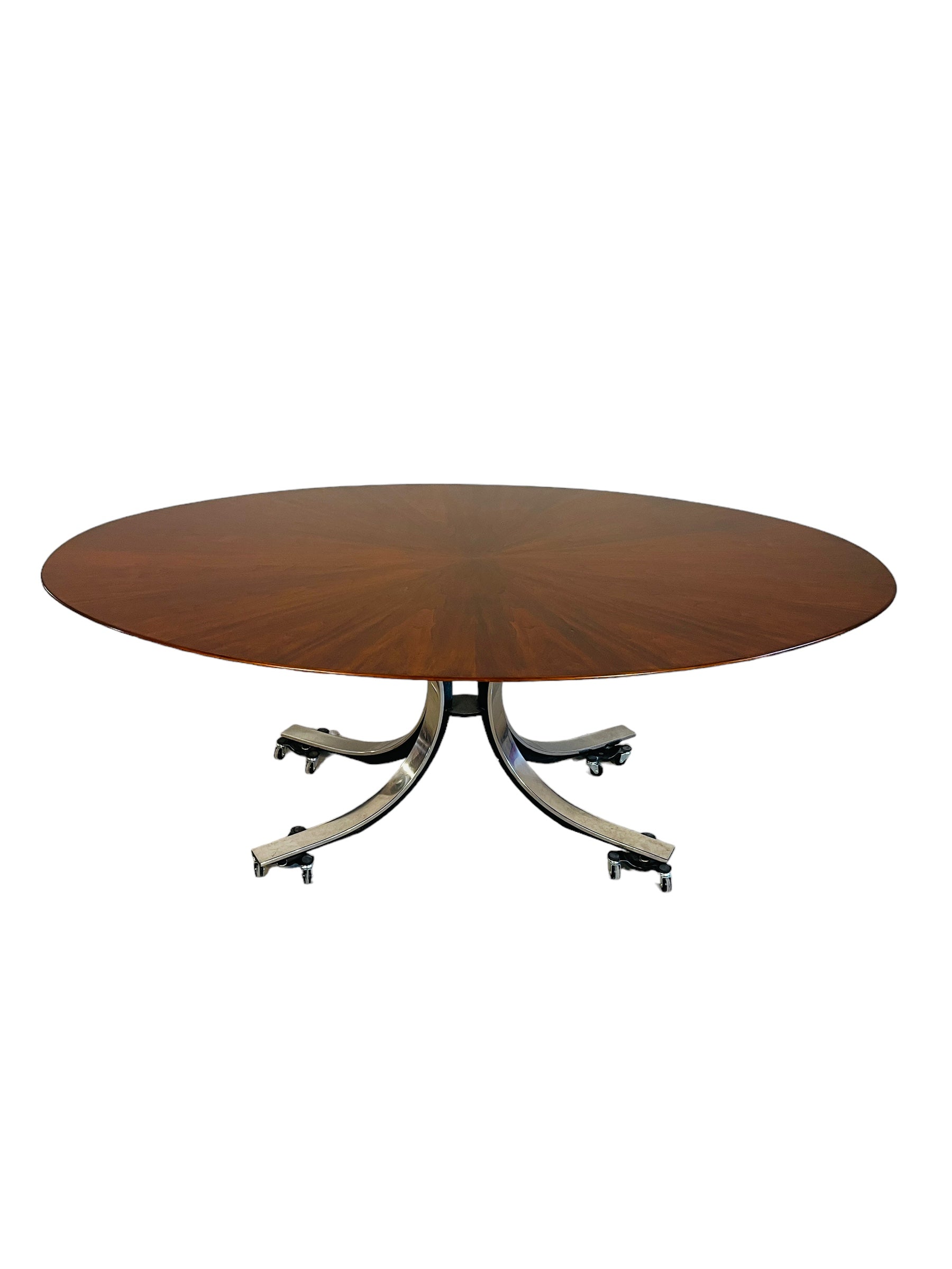 Stow Davis Walnut Starburst Dining Table image 0