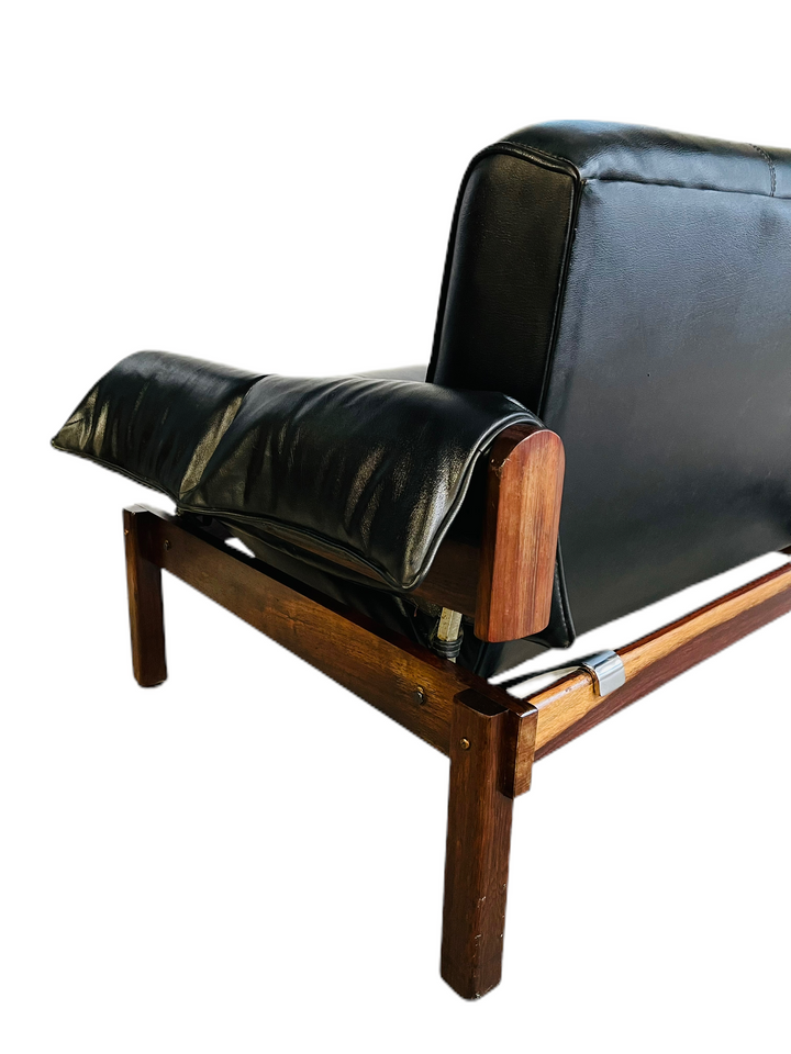 Percival Lafer Brasilian Rosewood Leather Sofa  image 10