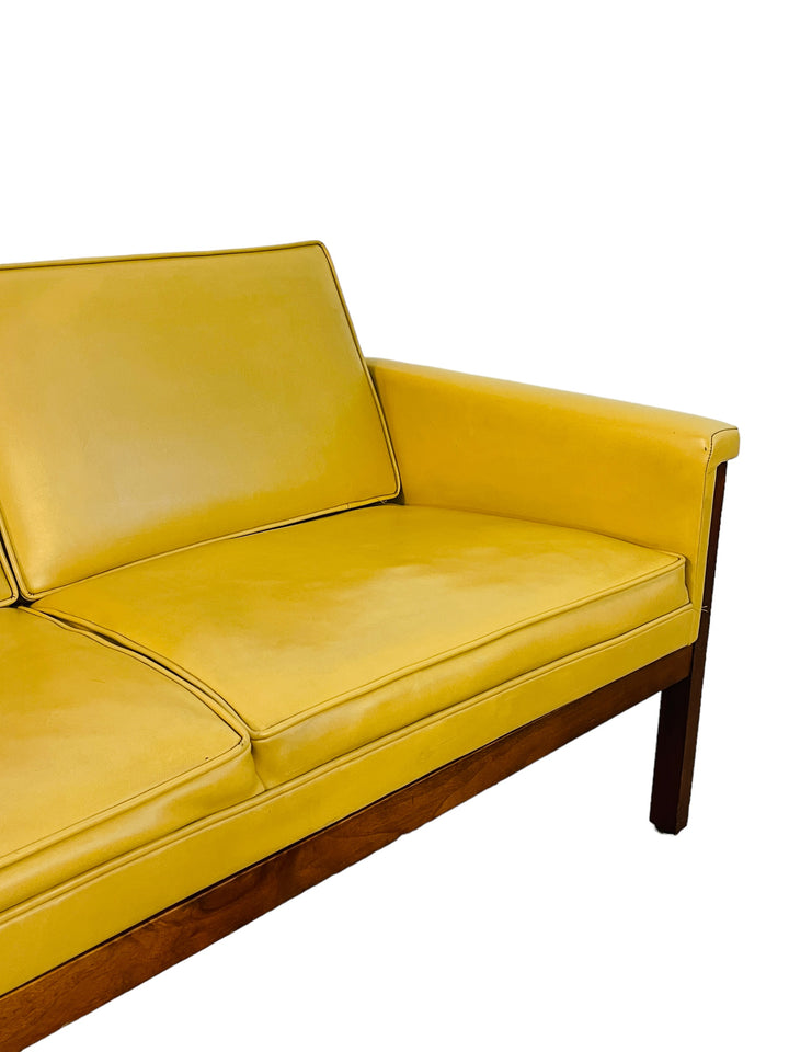 Mid Century Modern Walnut Loveseat by Thonet image 3