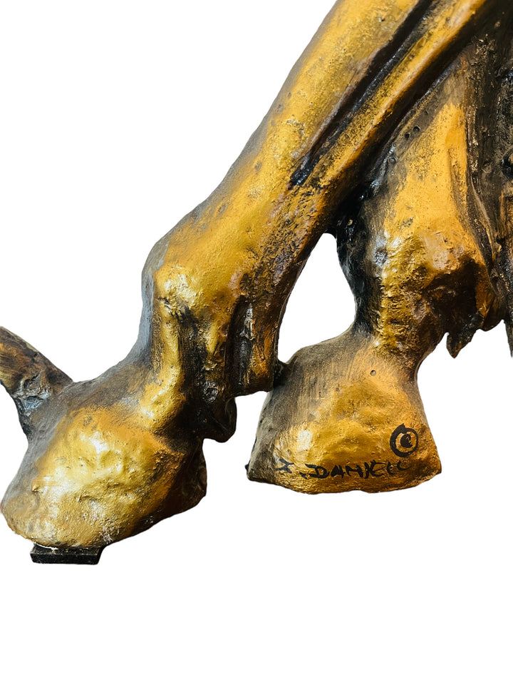 Z. Daniell's Mid-Century Majesty - 41" Gold Leaf Horse Sculpture image 9