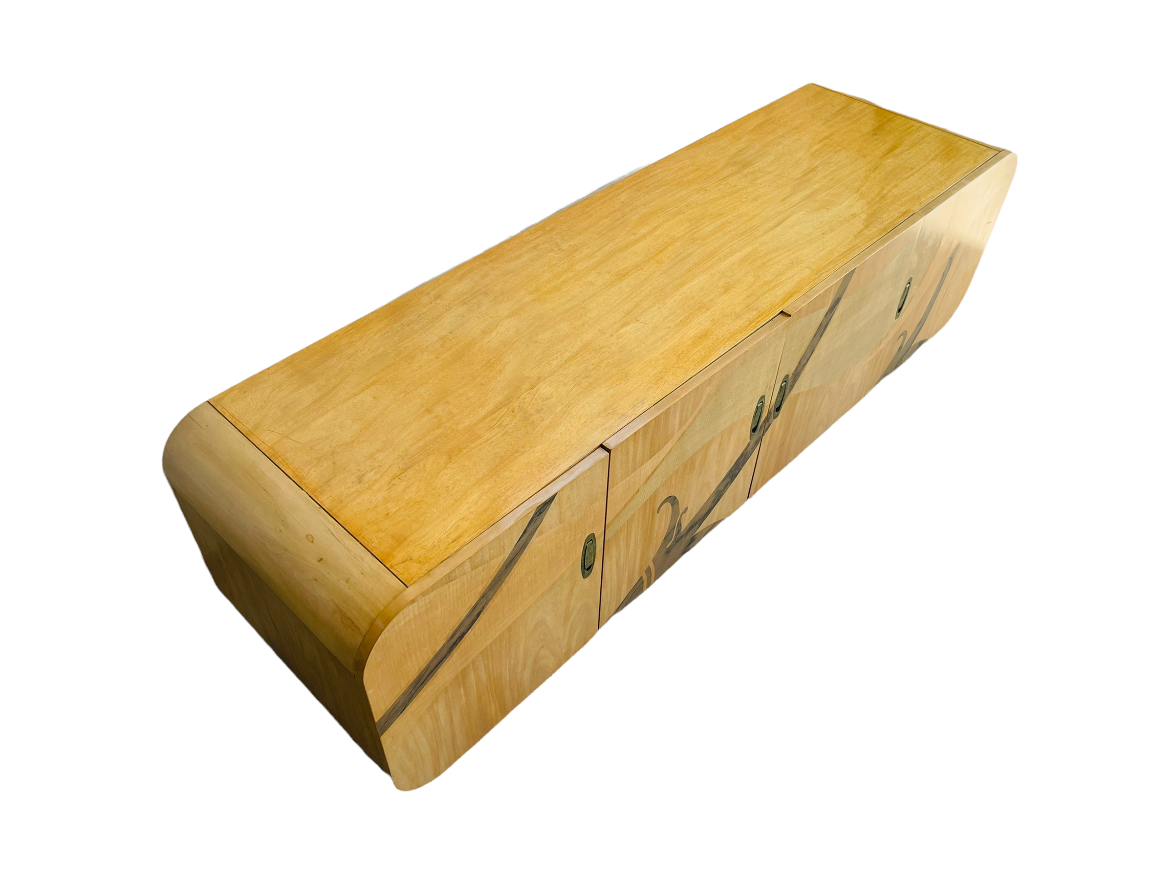Modern Inlaid Beech Wood Credenza by White furniture  image 2
