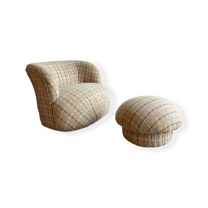 Milo Baughman for Thayer Coggin Swiveling Lounge Chair & Ottoman  image 11