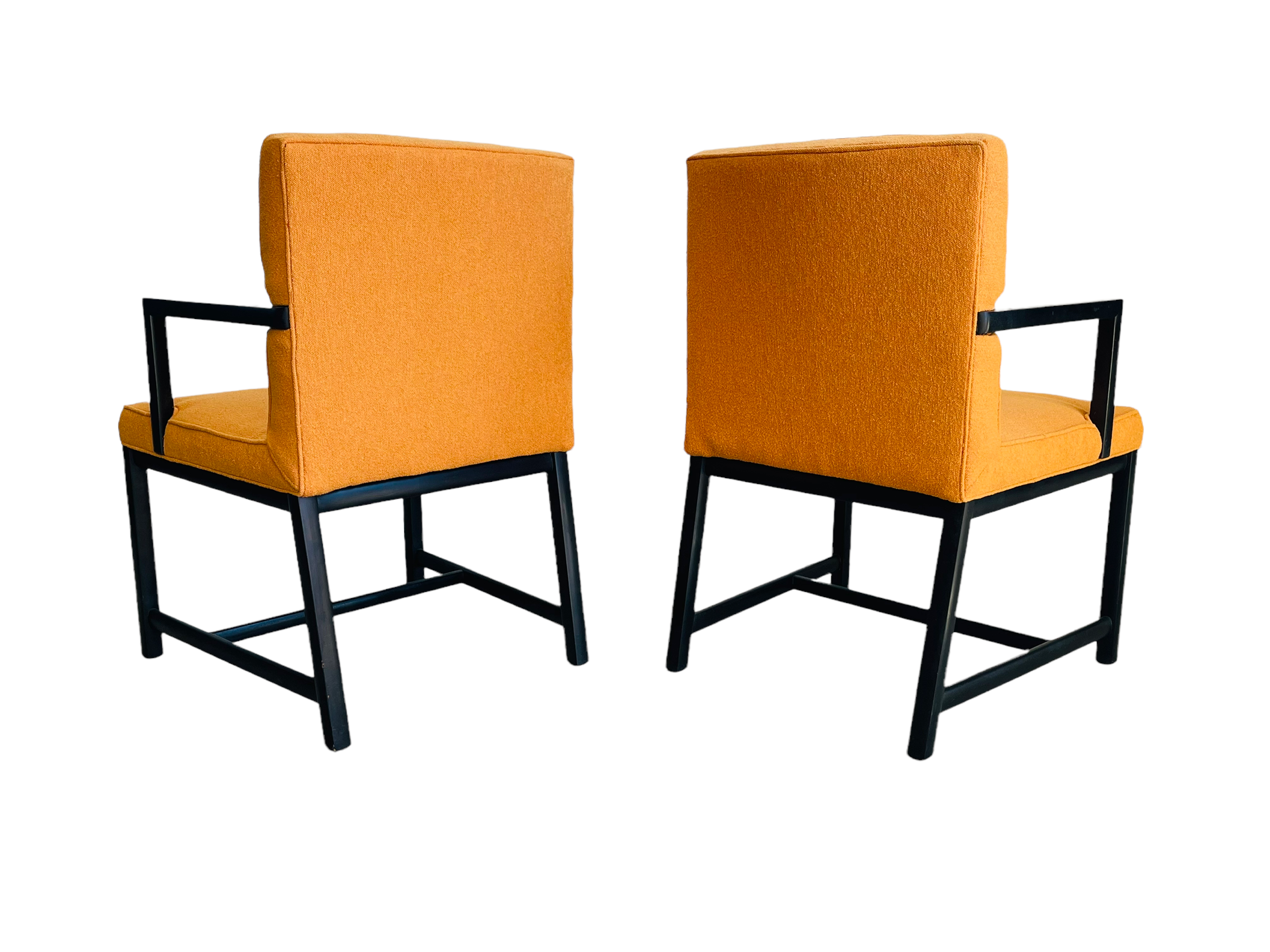 Rare Set 6 Cane Dining Chairs by Michael Taylor Circa 1960 image 8