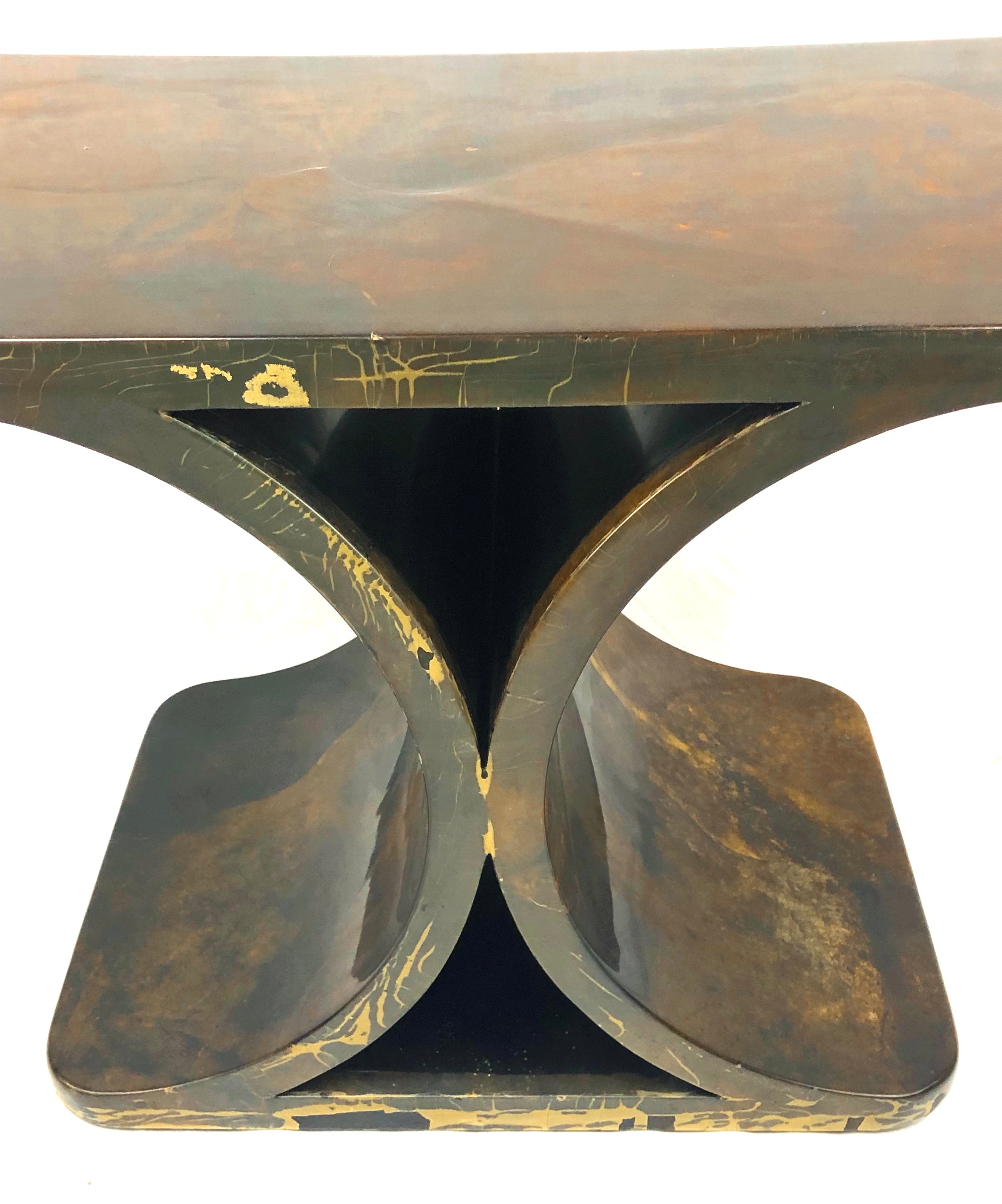 Mid Century Italian Modern Goatskin End Table by Aldo Tura image 11