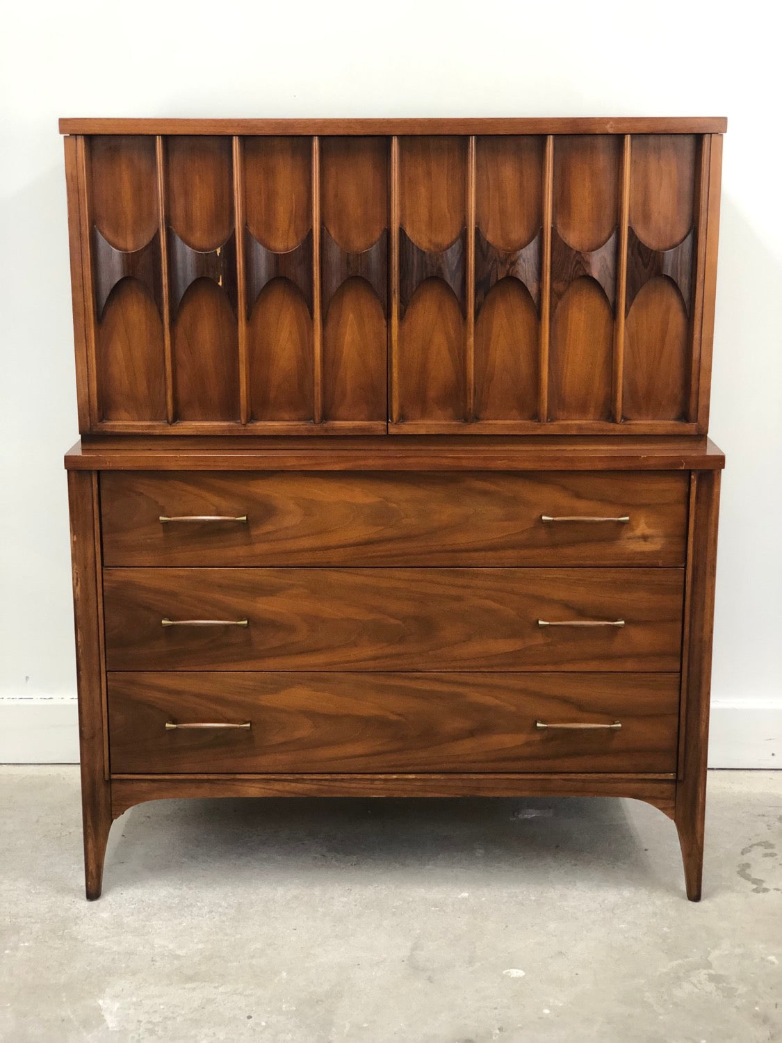 Mid-Century Modern Tall Walnut Chest/Dresser by Kent Coffey image 1