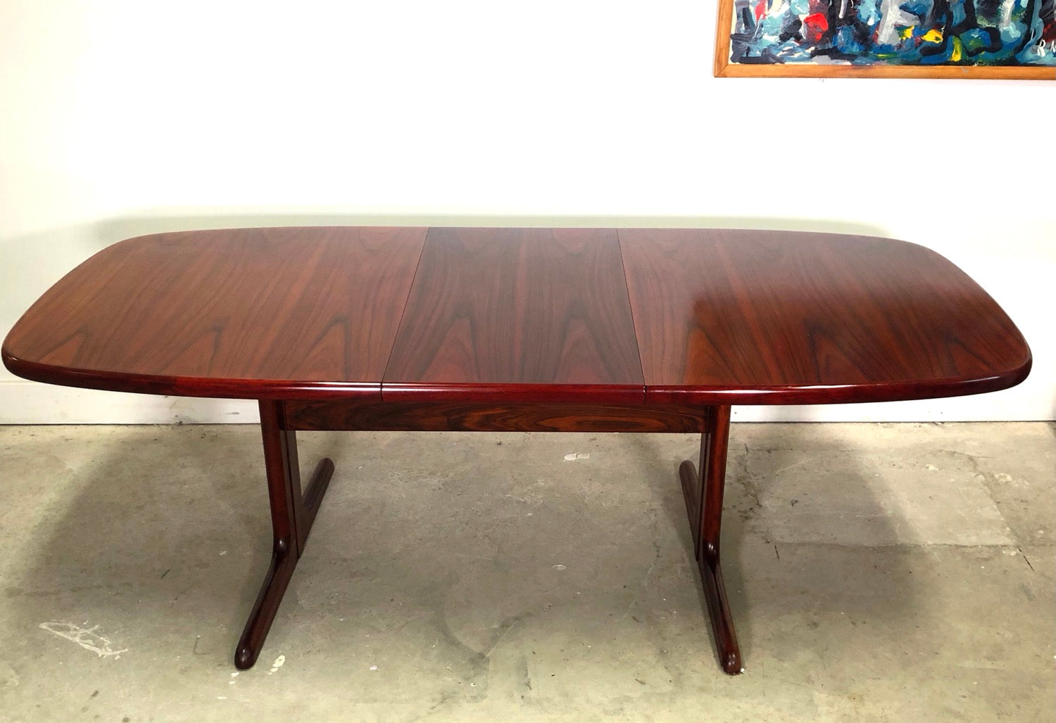 Mid-Century Danish Modern Rosewood Dining Table image 7
